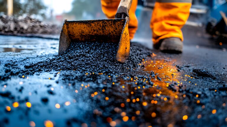 advanced pavers action heavy machinery asphalt road surface construction maintenance 2 Bitüm Nedir? Asfalt Üretiminde Kullanımının 5 Önemli Avantajı