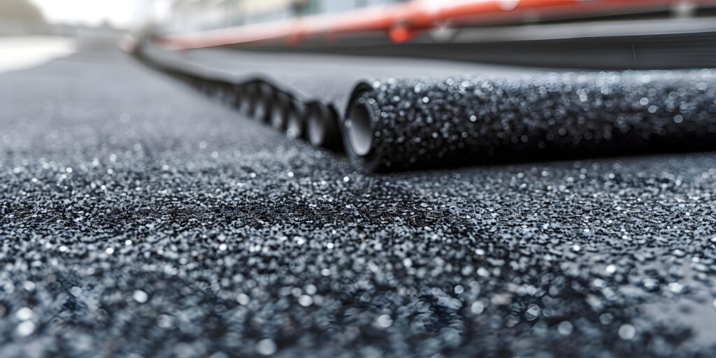 What Is Bitumen? 5 Key Advantages of Its Use in Asphalt Production 2 closeup rolled asphalt surface ready paving What Is Bitumen? 5 Key Advantages of Its Use in Asphalt Production