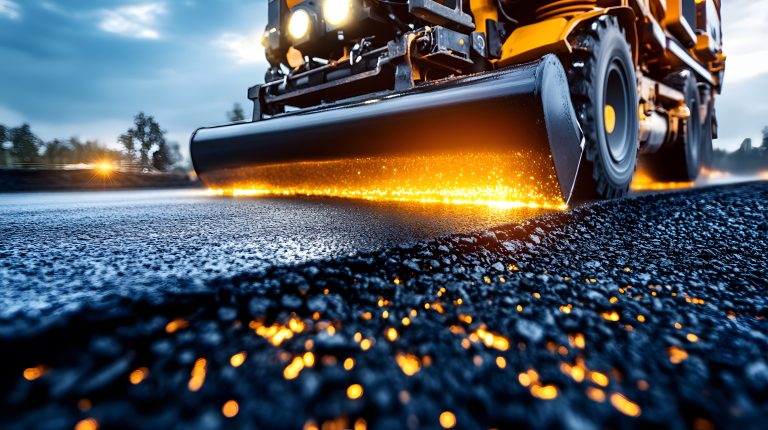 Asfalt Üretiminde Çevre Dostu Teknolojiler 1 advanced pavers action heavy machinery asphalt road surface construction maintenance 4 Asfalt Üretiminde Çevre Dostu Teknolojiler