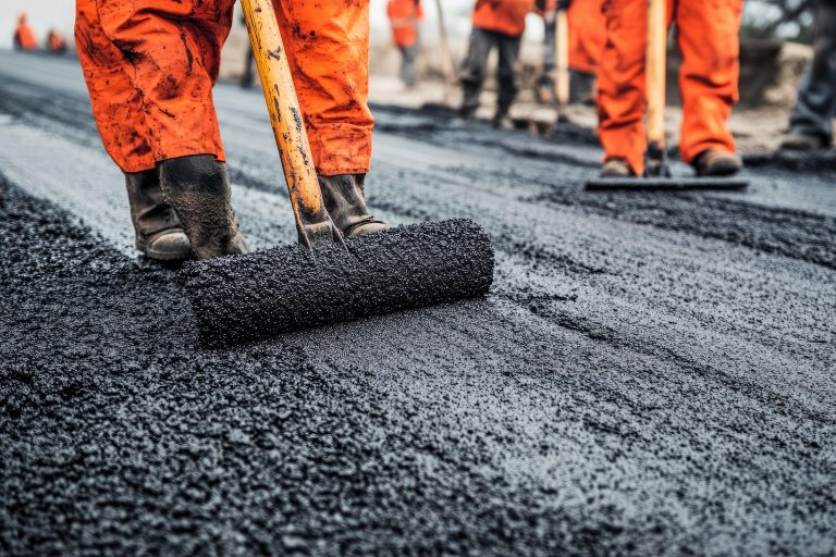 Uluslararası Ticarette Güvenilir Tedarik Zinciri Nasıl Kurulur? 1 workers placing new coating asphalt road 5 Uluslararası Ticarette Güvenilir Tedarik Zinciri Nasıl Kurulur?